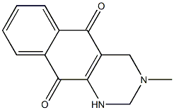 3-Methyl-1,2,3,4-tetrahydrobenzo[g]quinazoline-5,10-dione,,结构式