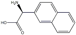 (R)-2-アミノ-2-(2-ナフチル)酢酸 化学構造式