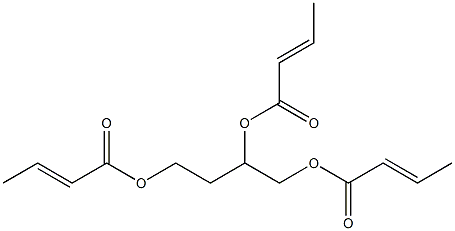 Tris[(E)-2-butenoic acid]1,2,4-butanetriyl ester 结构式