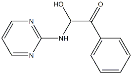 2-[[2-Phenyl-1-hydroxy-2-oxoethyl]amino]pyrimidine,,结构式
