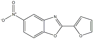 5-ニトロ-2-(フラン-2-イル)ベンゾオキサゾール 化学構造式