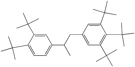 1-(3,4,5-Tri-tert-butylphenyl)-2-(3,4-di-tert-butylphenyl)propane Structure