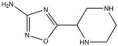 3-Amino-5-(piperazin-2-yl)-1,2,4-oxadiazole Structure