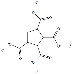 1,2,3,4-シクロペンタンテトラカルボン酸テトラカリウム 化学構造式