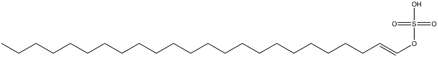 Sulfuric acid hydrogen 1-tetracosenyl ester Struktur