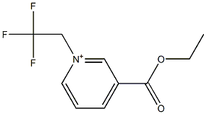 1-(2,2,2-Trifluoroethyl)-3-(ethoxycarbonyl)pyridinium 结构式