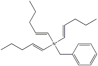 Tri(1-pentenyl)benzylaminium 结构式