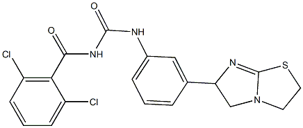 1-(2,6-Dichlorobenzoyl)-3-[3-[[2,3,5,6-tetrahydroimidazo[2,1-b]thiazol]-6-yl]phenyl]urea Structure