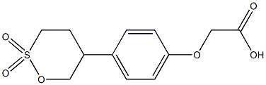 5-[4-(Carboxymethoxy)phenyl]-1,2-oxathiane 2,2-dioxide,,结构式