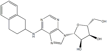 N-[[1,2,3,4-Tetrahydronaphthalen]-2-yl]adenosine Struktur