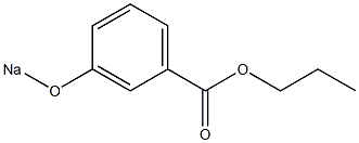 3-(Sodiooxy)benzoic acid propyl ester Structure