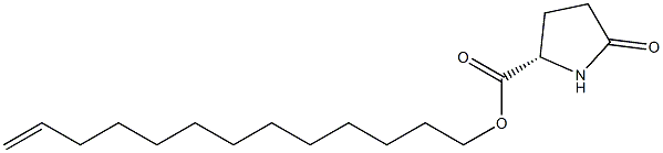 (S)-5-Oxopyrrolidine-2-carboxylic acid 12-tridecenyl ester,,结构式