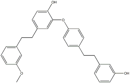 4-[2-(3-Methoxyphenyl)ethyl]-2-[4-[2-(3-hydroxyphenyl)ethyl]phenoxy]phenol Structure
