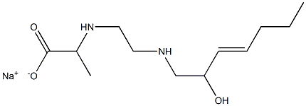  2-[N-[2-[N-(2-Hydroxy-3-heptenyl)amino]ethyl]amino]propionic acid sodium salt