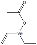 Acetic acid (ethenylethylsilyl) ester Struktur