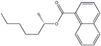 (+)-1-ナフトエ酸[(S)-1-メチルヘキシル] 化学構造式