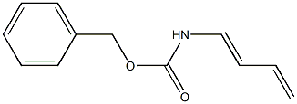 N-[(E)-1,3-ブタジエニル]カルバミド酸ベンジル 化学構造式