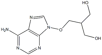 6-Amino-9-(3-hydroxy-2-hydroxymethylpropyloxy)-9H-purine Structure