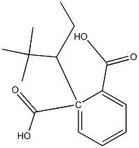 (-)-Phthalic acid hydrogen 1-[(R)-2,2-dimethylpentan-3-yl] ester,,结构式