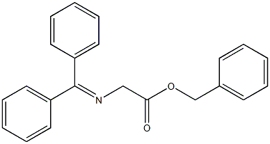 (Benzhydrylideneamino)acetic acid benzyl ester Structure