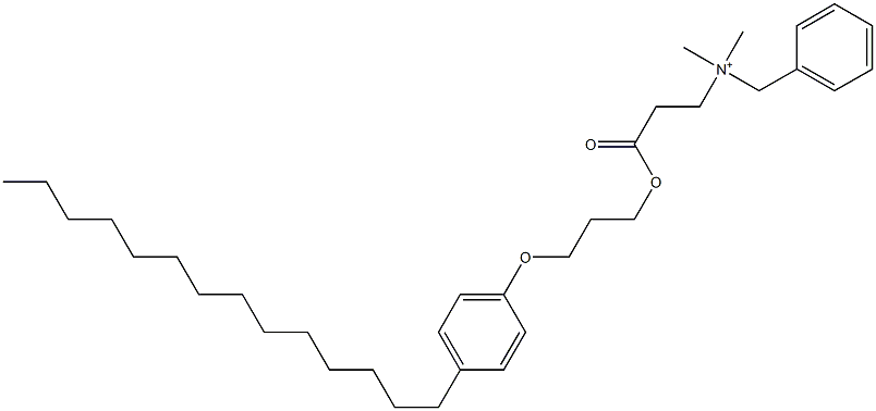  N,N-Dimethyl-N-benzyl-N-[2-[[3-(4-tetradecylphenyloxy)propyl]oxycarbonyl]ethyl]aminium