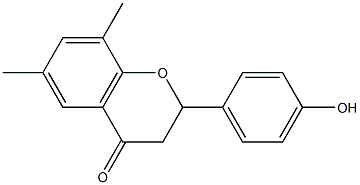 2-(4-Hydroxyphenyl)-6,8-dimethylchroman-4-one Structure