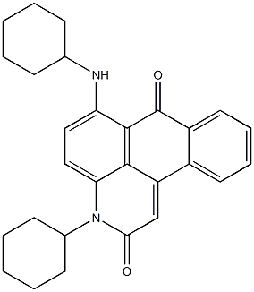 6-Cyclohexylamino-3-cyclohexyl-7H-dibenz[f,ij]isoquinoline-2,7(3H)-dione Structure