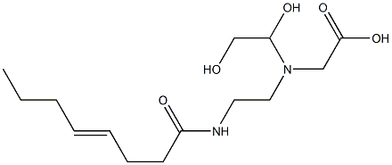 N-(1,2-Dihydroxyethyl)-N-[2-(4-octenoylamino)ethyl]aminoacetic acid