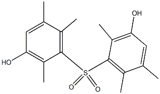 3,3'-Dihydroxy-2,2',5,5',6,6'-hexamethyl[sulfonylbisbenzene] Structure