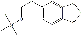 5-[2-(Trimethylsilyloxy)ethyl]-1,3-benzodioxole,,结构式