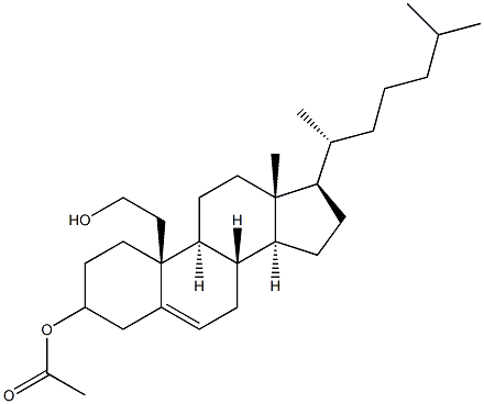 3-Acetoxycholest-5-ene-19-methanol Structure