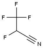 2,3,3,3-テトラフルオロプロピオノニトリル 化学構造式