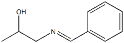 2-(ベンジリデンアミノ)-1-メチルエタノール 化学構造式