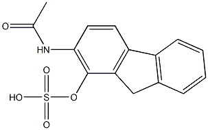 N-[1-(Sulfooxy)-9H-fluoren-2-yl]acetamide Structure