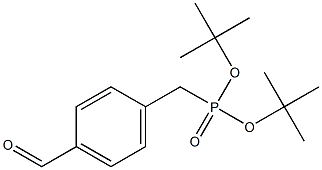 4-(Di-tert-butoxyphosphinylmethyl)benzaldehyde Structure