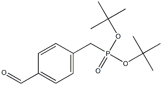 4-(Di-tert-butoxyphosphinylmethyl)benzaldehyde 结构式