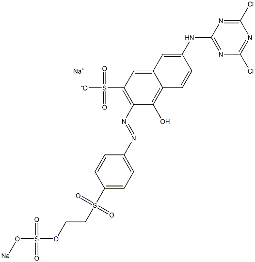  7-[(4,6-Dichloro-1,3,5-triazin-2-yl)amino]-4-hydroxy-3-[4-[2-(sodiooxysulfonyloxy)ethylsulfonyl]phenylazo]-2-naphthalenesulfonic acid sodium salt