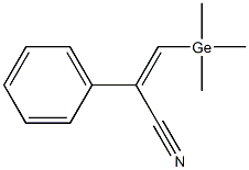 (Z)-2-Phenyl-3-(trimethylgermyl)propenenitrile 结构式