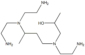 1-[N-(2-Aminoethyl)-N-[3-[bis(2-aminoethyl)amino]butyl]amino]-2-propanol 结构式