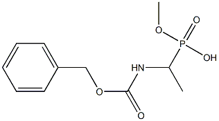 N-[1-(メトキシホスホニル)エチル]カルバミド酸ベンジル 化学構造式