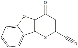 4-Oxo-4H-thiopyrano[3,2-b]benzofuran-2-carbonitrile Struktur