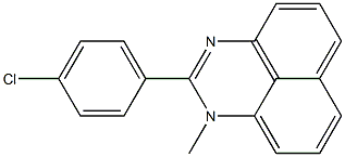 2-(4-クロロフェニル)-1-メチル-1H-ペリミジン 化学構造式