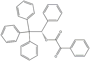(-)-Phenyloxoacetic acid (S)-1,2,2,2-tetraphenylethyl ester 结构式