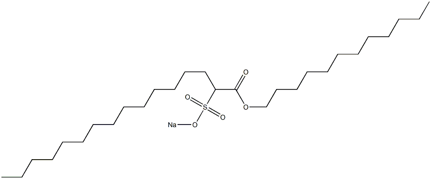 2-(Sodiosulfo)hexadecanoic acid dodecyl ester Structure