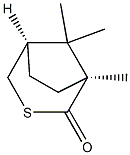 (1S,5R)-1,8,8-Trimethyl-3-thiabicyclo[3.2.1]octan-2-one 结构式