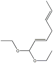 2,5-Heptadienal diethyl acetal Struktur