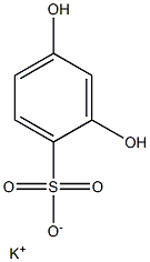 2,4-Dihydroxybenzenesulfonic acid potassium salt 结构式