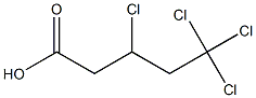 3,5,5,5-Tetrachlorovaleric acid Structure