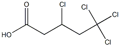 3,5,5,5-Tetrachlorovaleric acid,,结构式