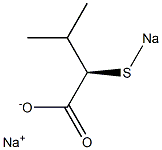 [R,(-)]-3-Methyl-2-(sodiothio)butyric acid sodium salt 结构式